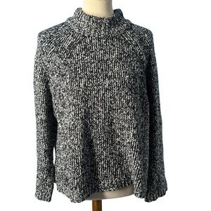 Cozy Black and White Knit Sweater